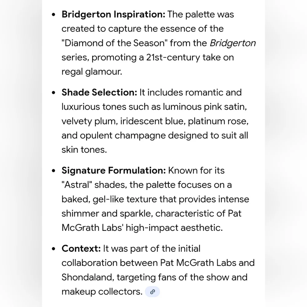 🌺Diamond Of The First Water Pat McGrath Bridgerton MTHRSHP Eyesha